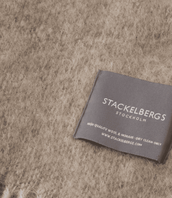 STACKELBERGS - PLAID EN MOHAIR TAUPE CLAIR – Image 3